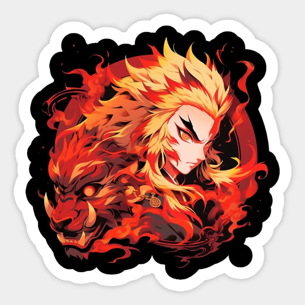 rengoku Sticker by piratesnow